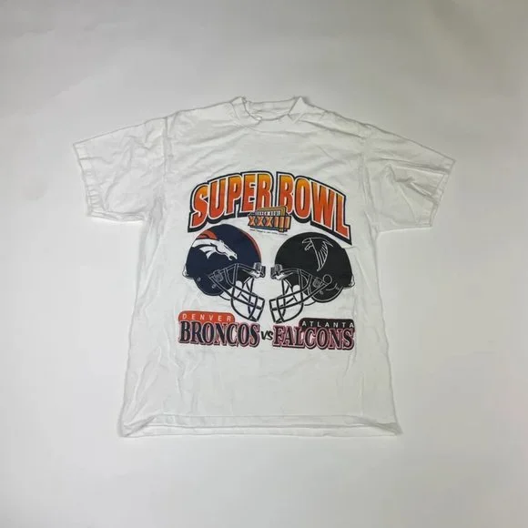 VINTAGE 1999 Super Bowl 33 T shirt vintage 90s men women gift xmas birthday - Picture 1 of 2